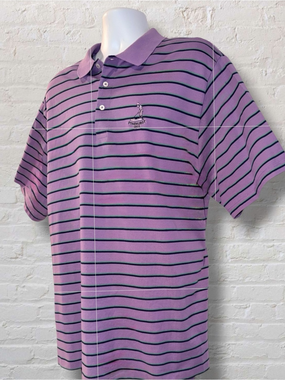 Polo Golf Ralph Lauren Pinehurst 1895 Polo Men’s XL Purple Striped Golf Cotton